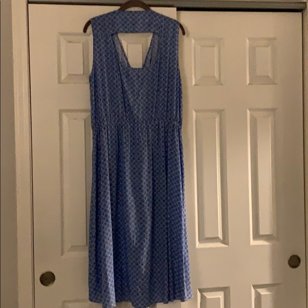 Women’s blue print summer dress